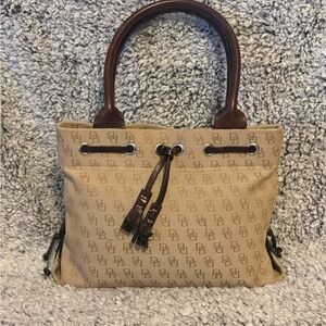 Dooney & Bourke Beige Monogram Tote